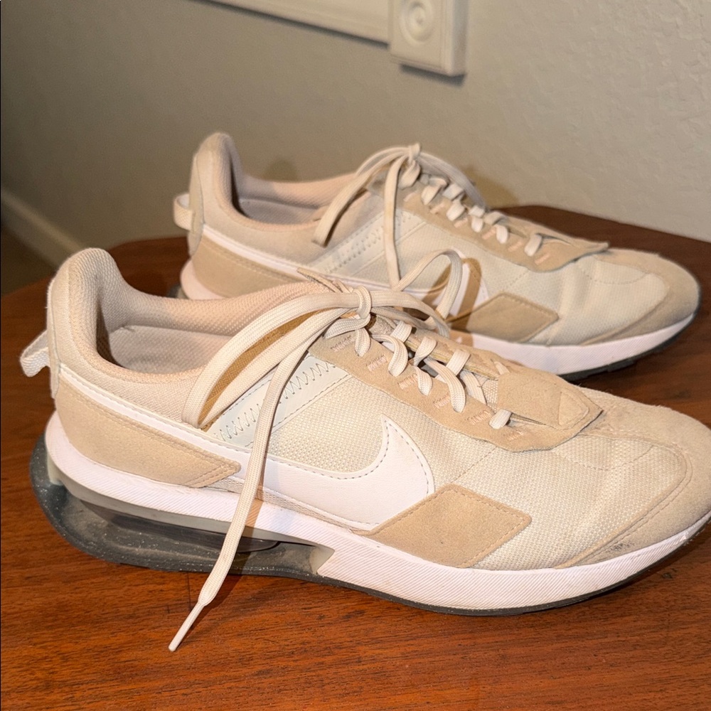 Nike Cream and White Running Sneakers